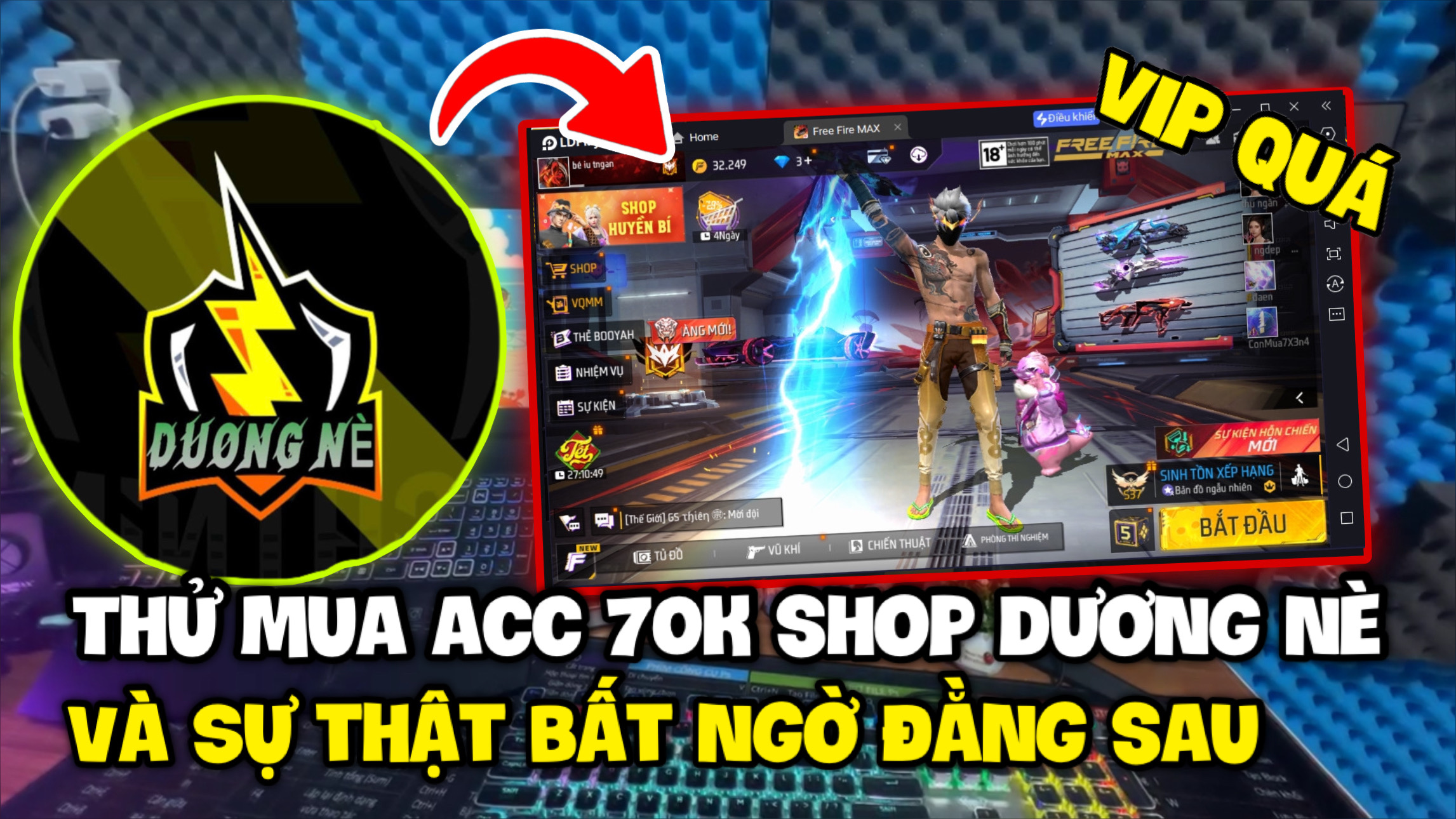 Review Acc Free Fire 70K Ngon | Mua Acc Free Fire 70K Shop Dương Nè Có Uy Tín Không ? Mua Acc Uy Tín