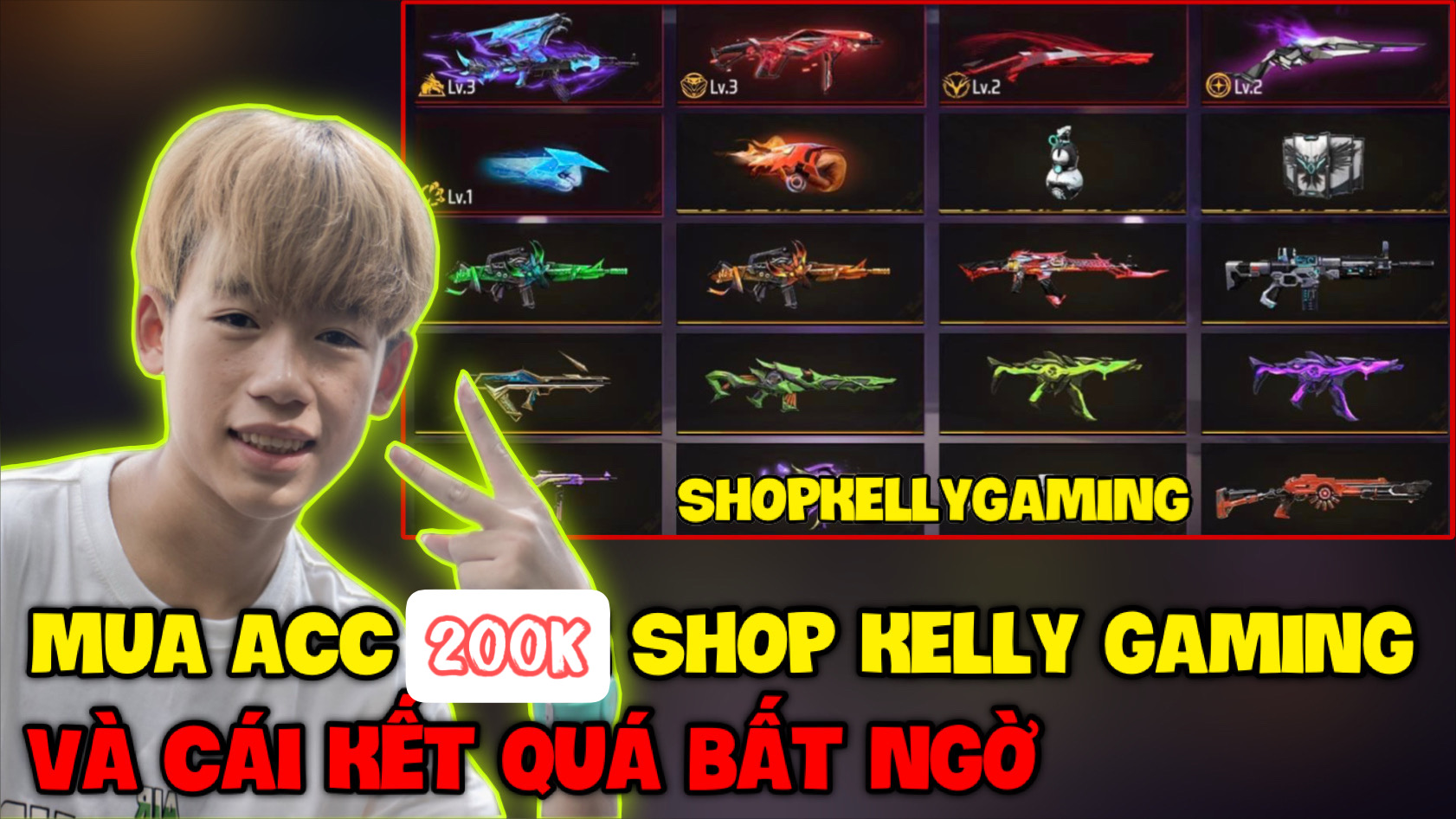Review Shop Kelly Gaming Và Thử Mua Acc Free Fire 200K Có Gì ? Mua Acc Shop Kelly Gaming Có Uy Tín Không ?